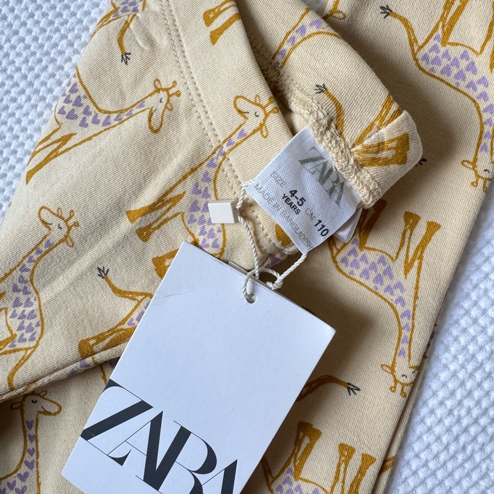 Zara girls leggings size 4-5 NWT
